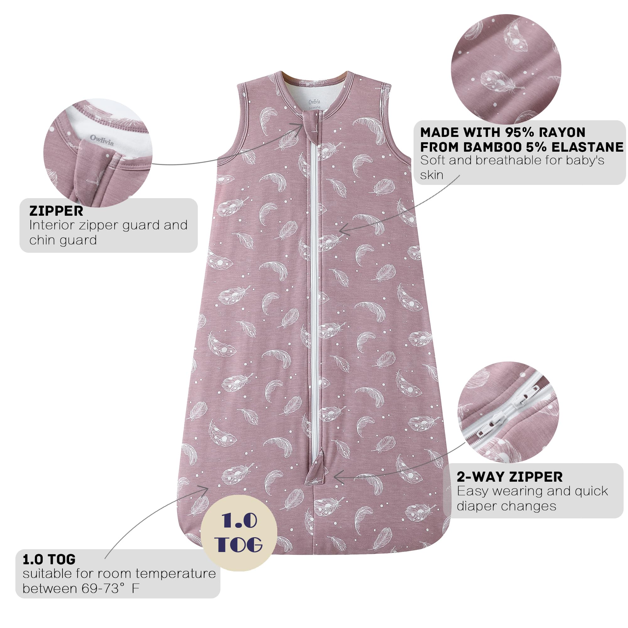Owlivia sleep sack being machine washed for easy care.
