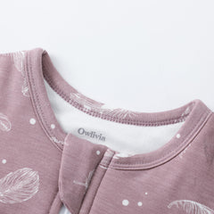 Owlivia sleep sack quilted two-layer fabric offers cozy warmth.