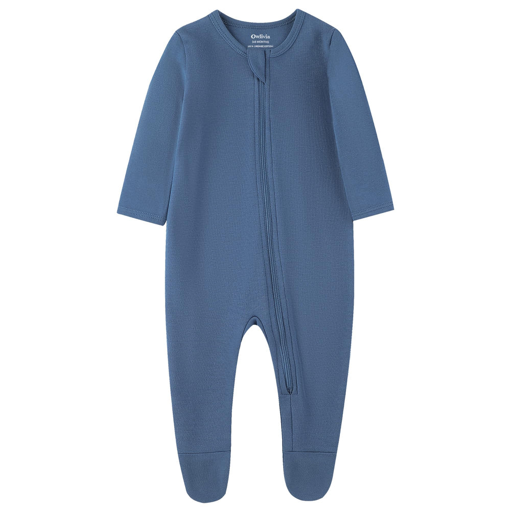 Owlivia three-pack pajamas offer color variety for rotating outfits.