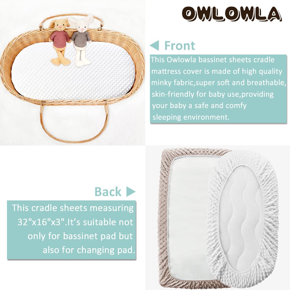 Soft, breathable environment created by Owlowla bassinet sheet for Baby.