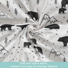 Owlowla cover fits standard changing pads up to 16 x 32 inches for versatility.