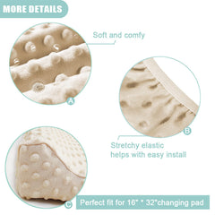 Owlowla machine-washable changing pad cover for easy cleanup.