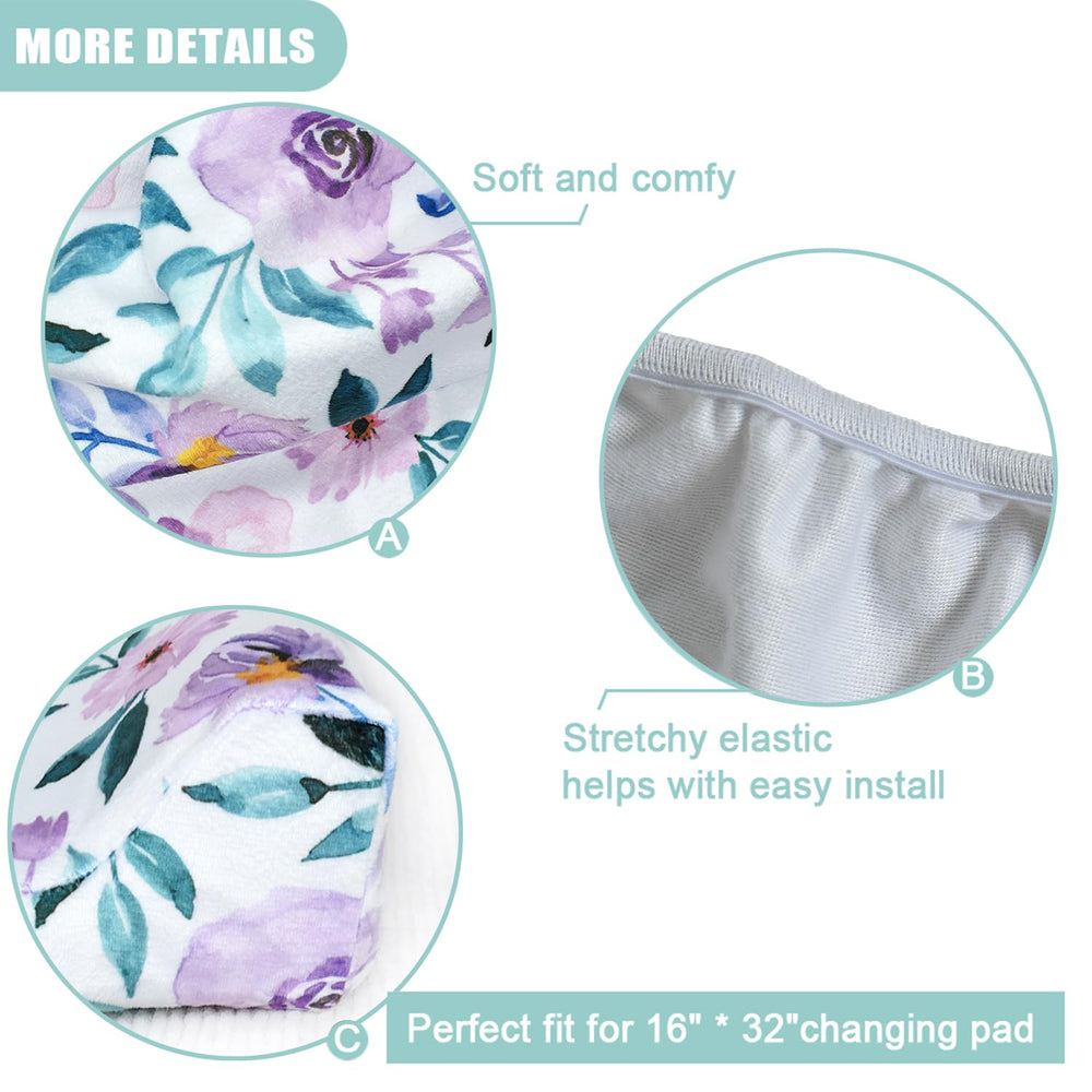 Owlowla easy-install stretch-fit changing pad cover ready in seconds.