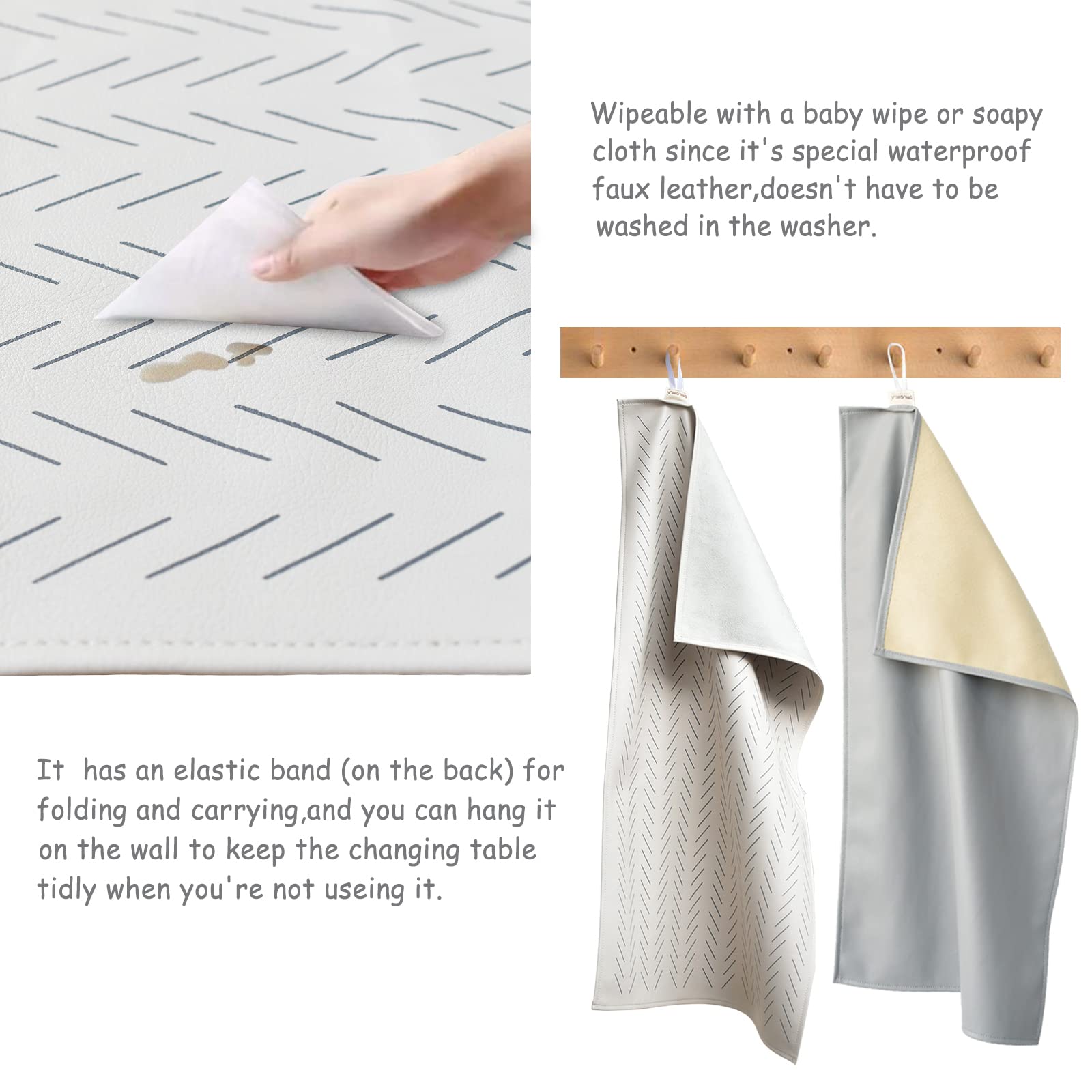 Owlowla foldable changing pad compact storage for easy carrying