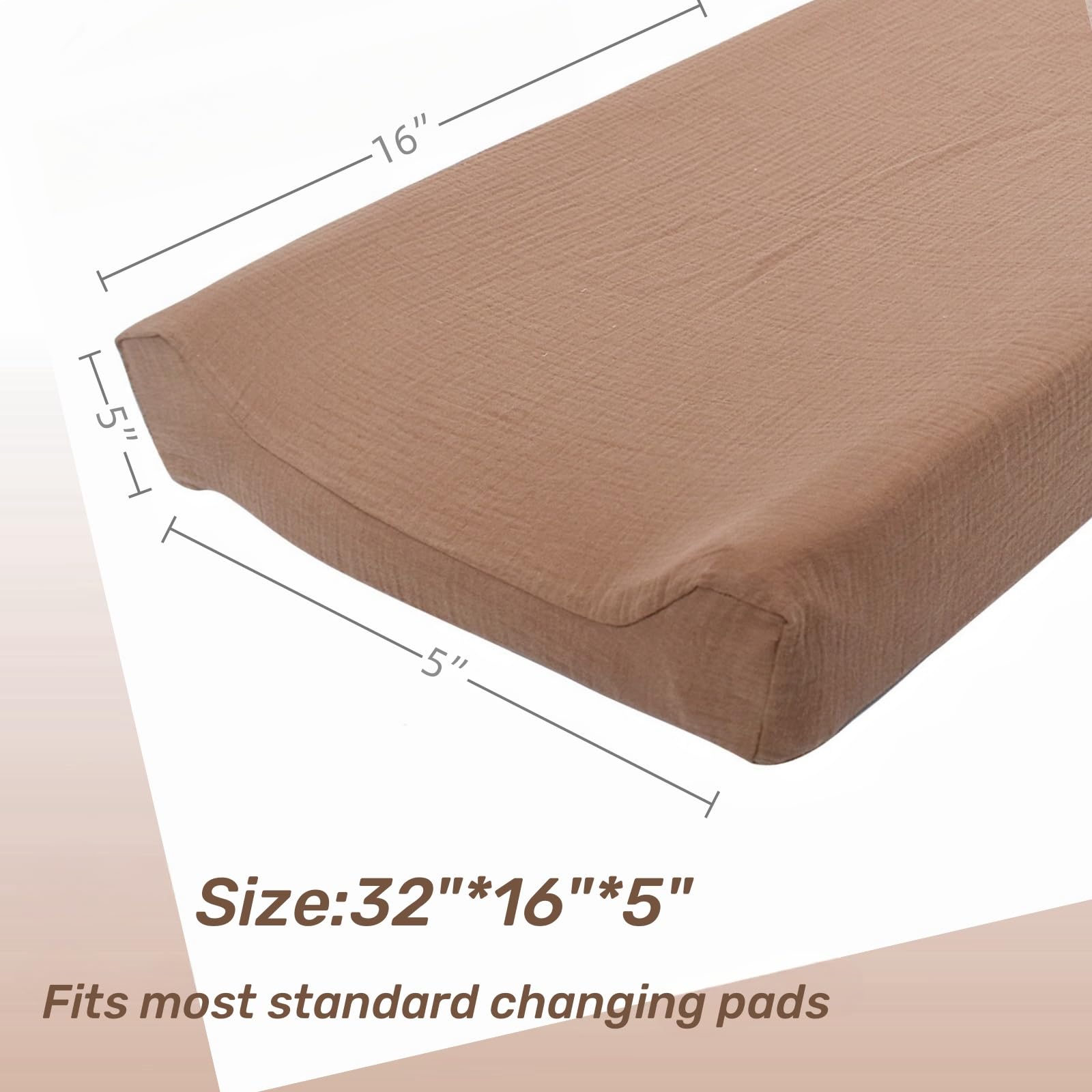Owlowla natural-color changing pad cover adds calm style to nursery décor.