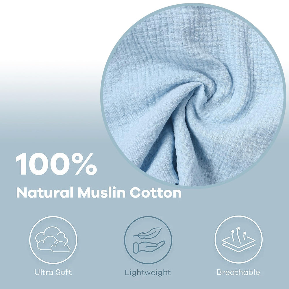 Owlowla muslin changing pad cover stretch-fit secures coverage on most pads.