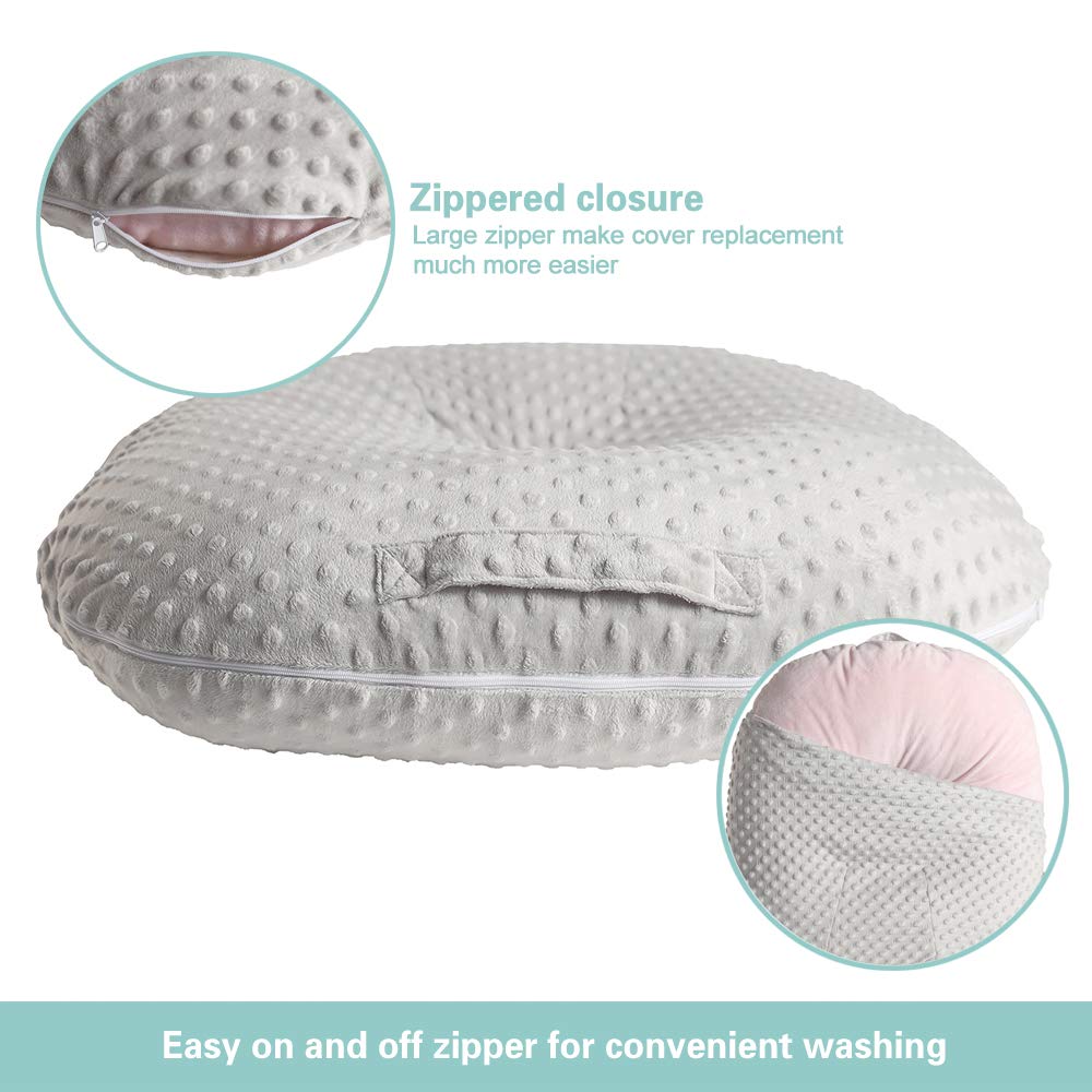 OWLOWLA cover with large zipper for easy on-off washing.