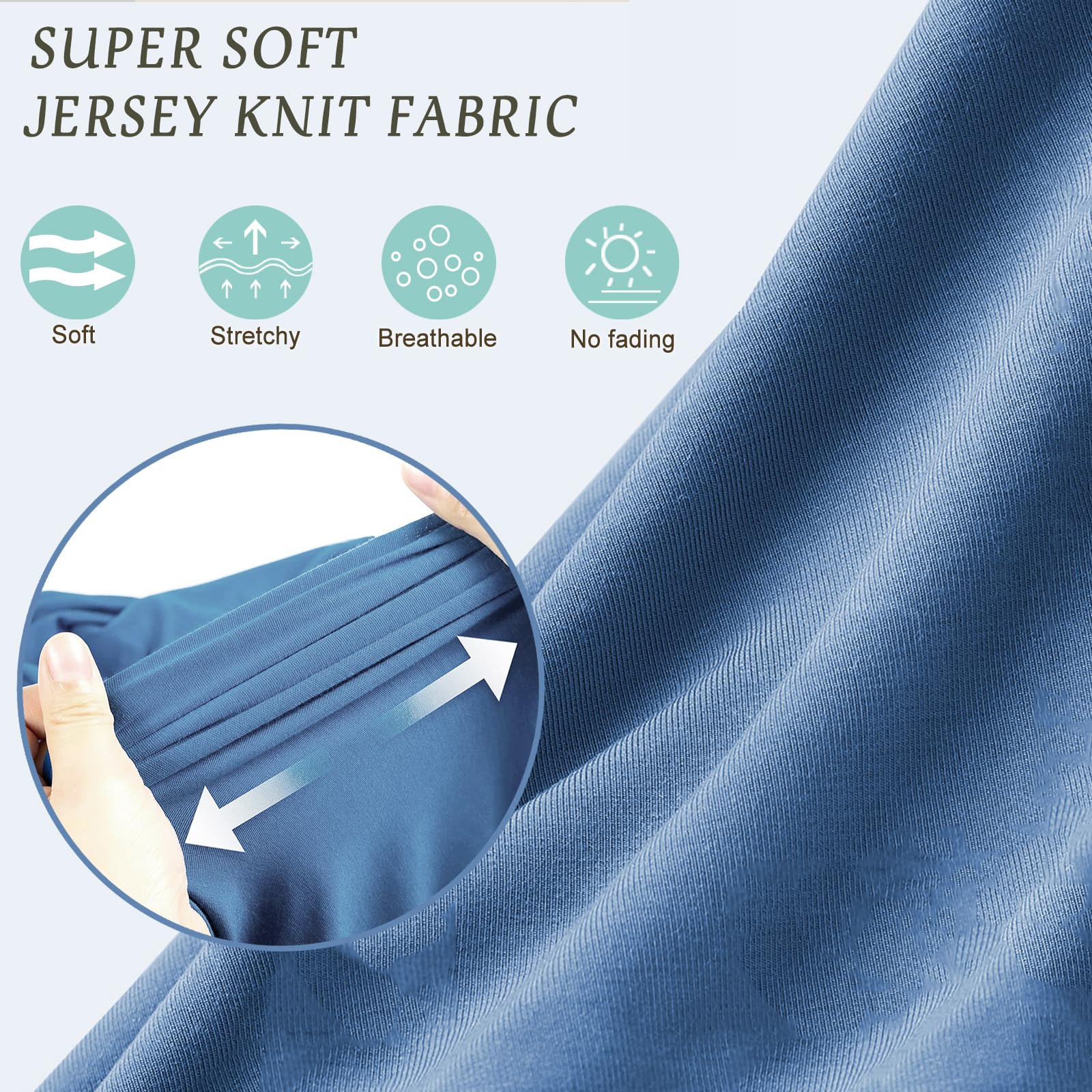 OWLOWLA newborn swaddle set steel blue beanie on baby, cozy warmth for naps.