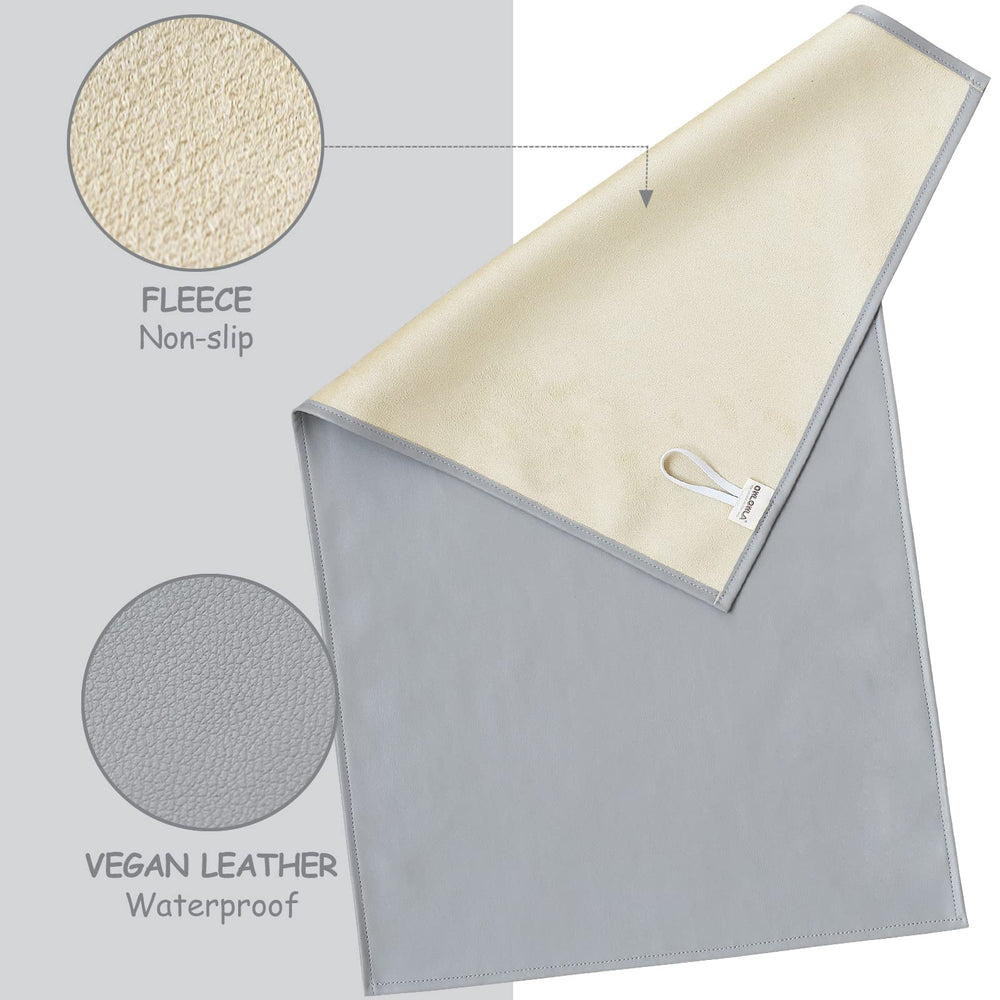 Owlowla portable travel changing mat with wipe-clean surface for on-the-go use