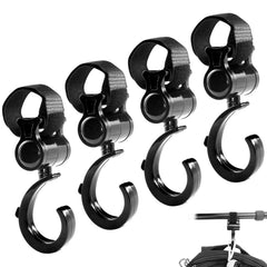 OXDFK walker hook hanging with 360° swivel for hands-free shopping.