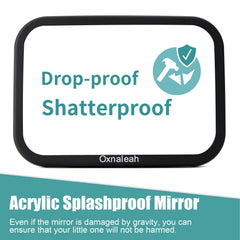 Easy install with three options keeps the mirror securely in place.