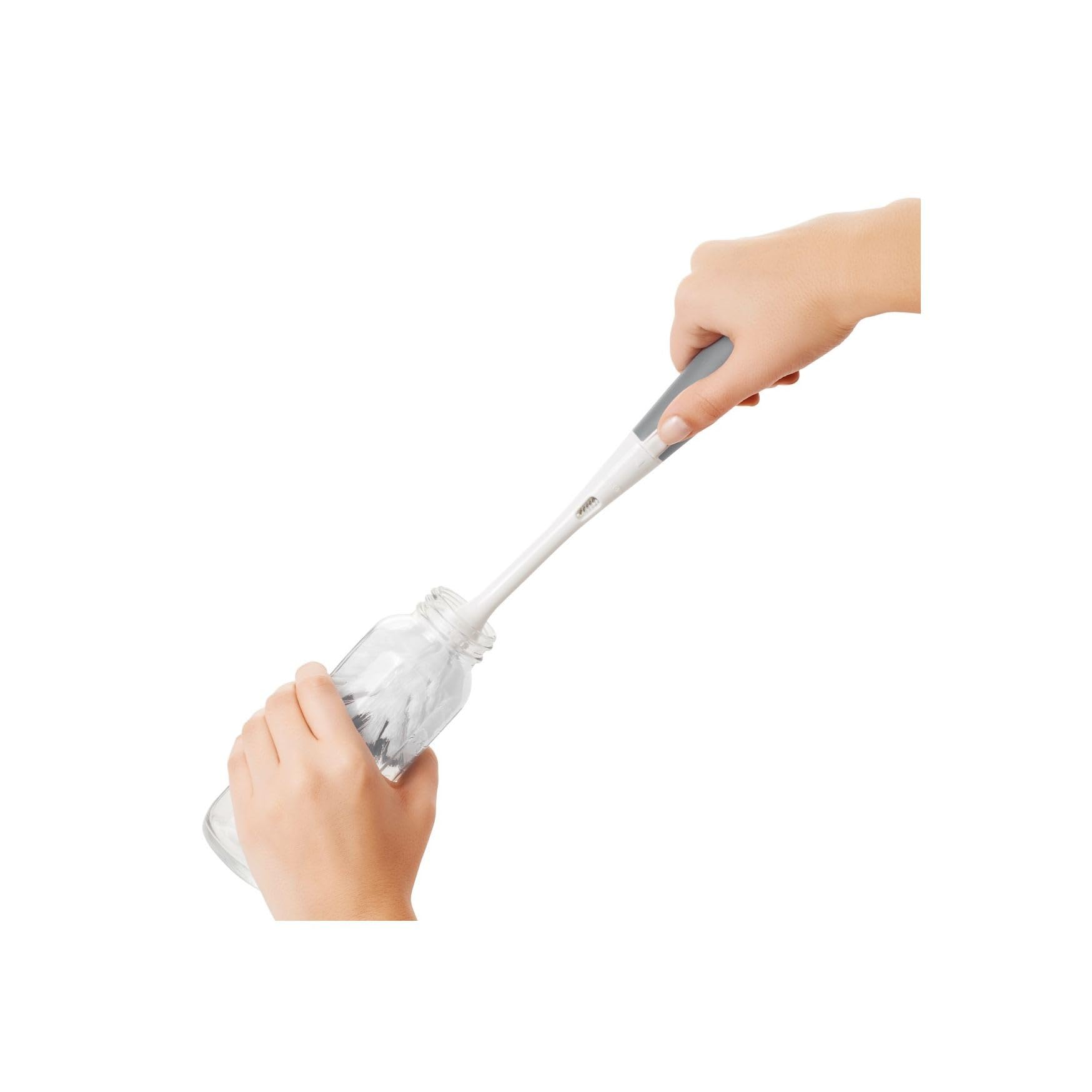 OXO Tot Brush with Non-Slip Handle is comfortable
