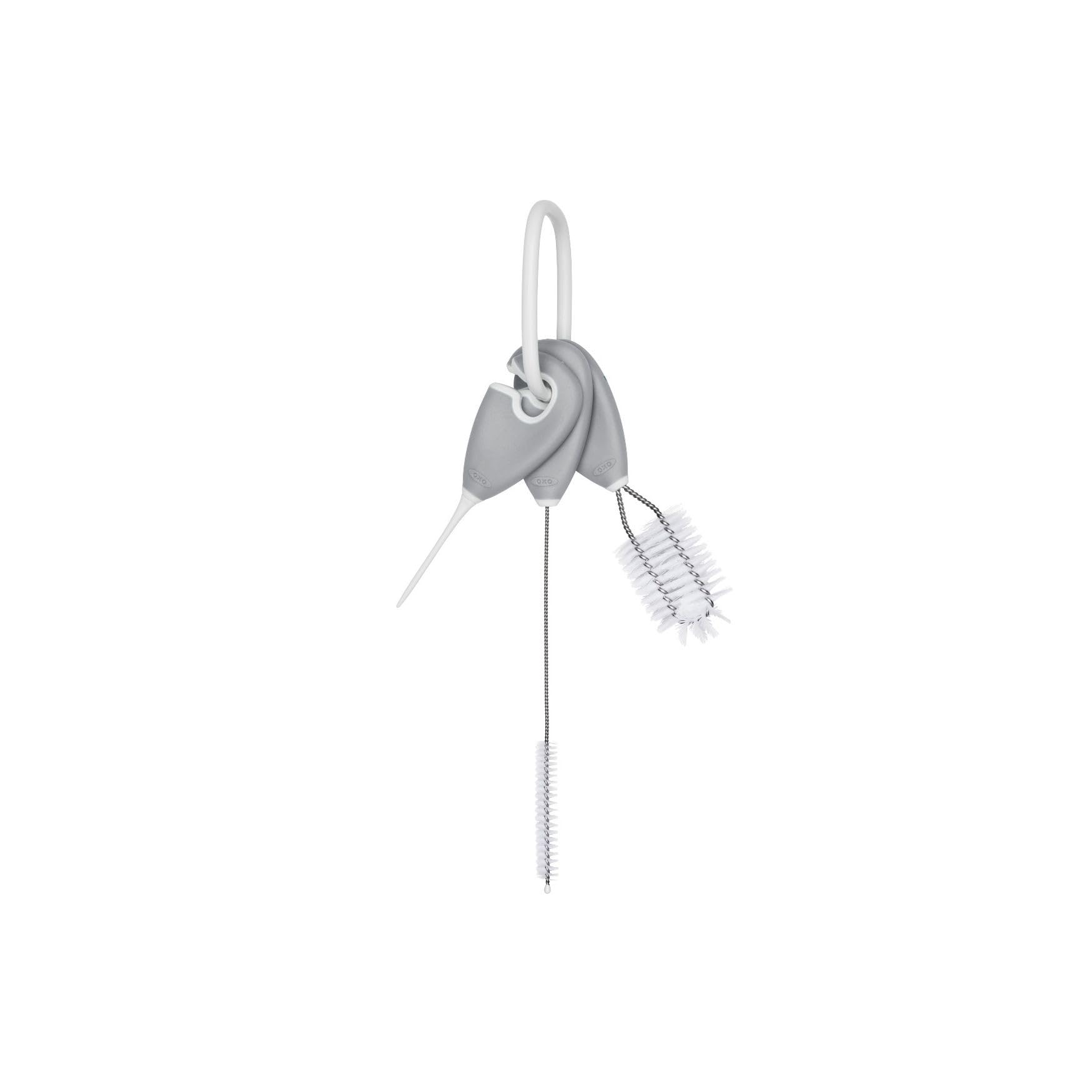 OXO Tot Straw and Detail Brush cleans cup crannies