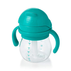 OXO Tot Transitions cup hinged cap seals leaks for quick, on-the-go use.