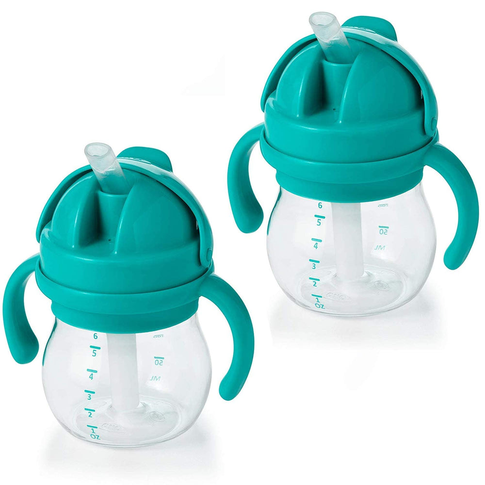 OXO Tot Transitions cup spout enables easy, mess-free sipping for toddlers.