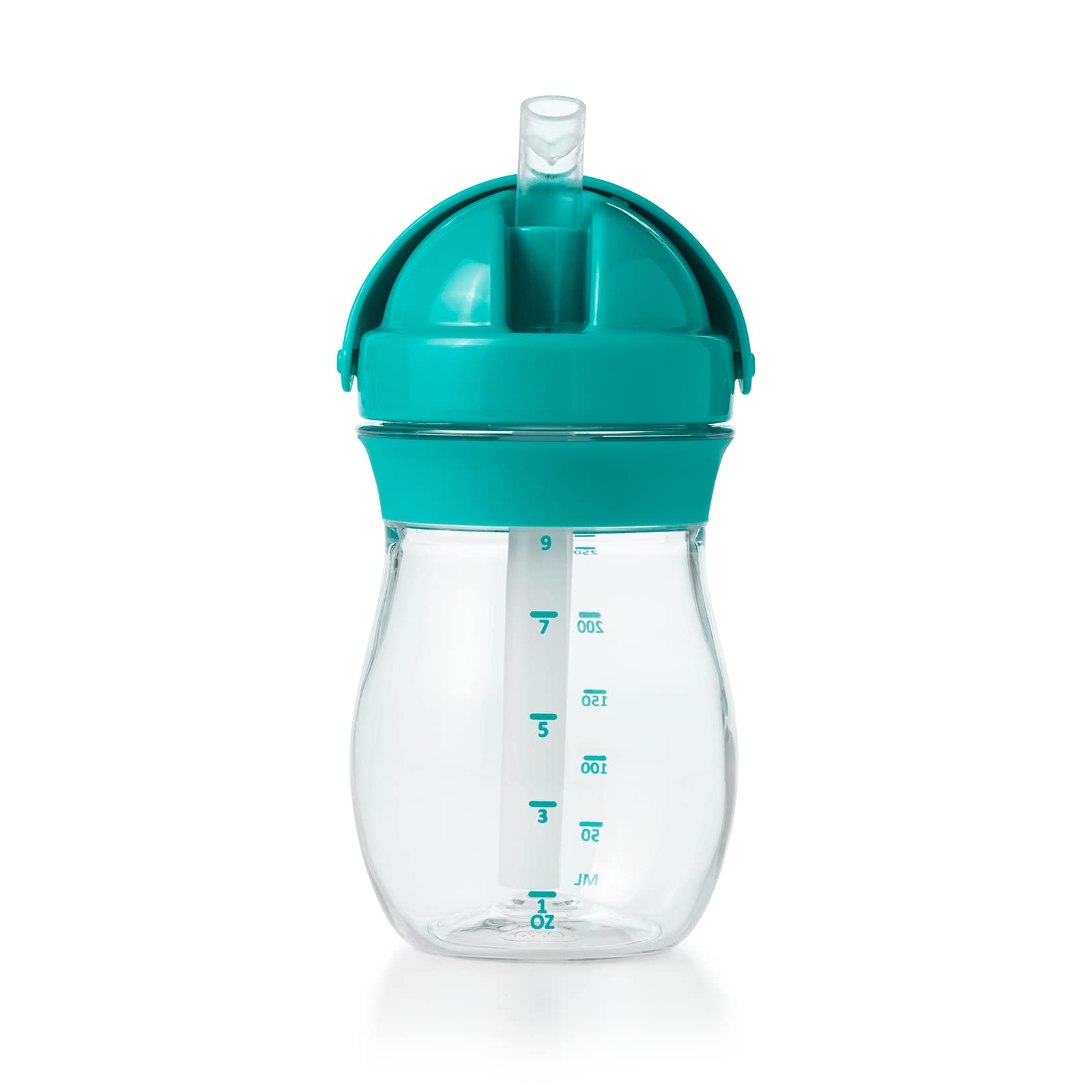 OXO Tot Transitions Teal 9-ounce capacity suits toddler portions.