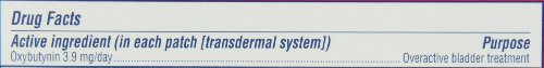 Oxytrol for Women application sites show abdomen, hip, or buttock placement.