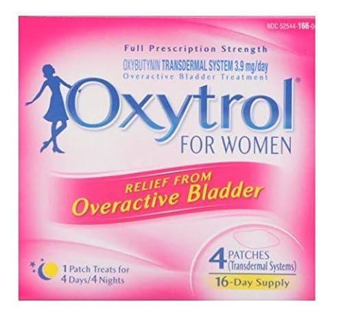 Oxytrol patch worn under clothing for discreet, hands-free application.