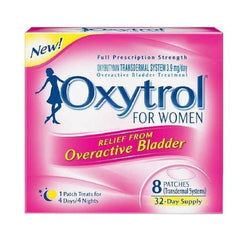 Oxytrol patch on skin for discreet daily symptom management