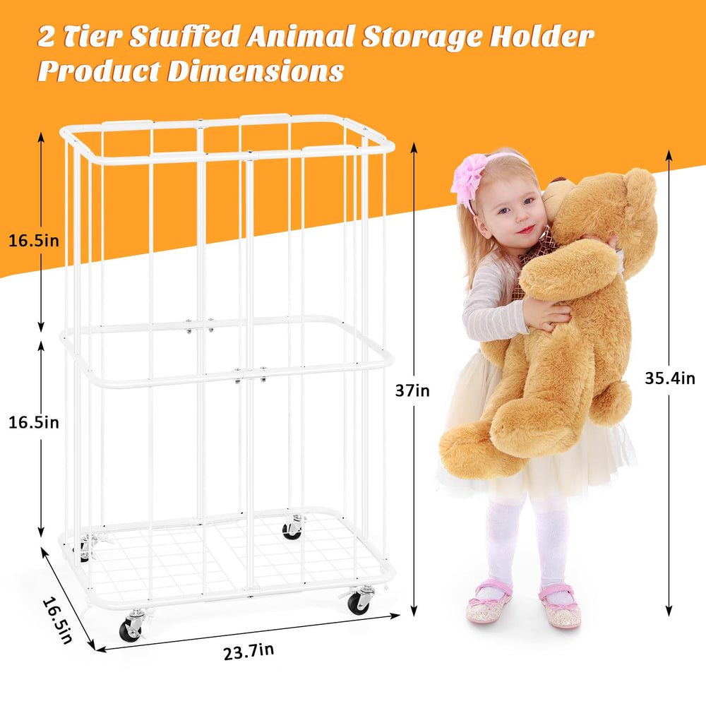 OYEAL elastic-band storage keeps plush toys compact and reachable.