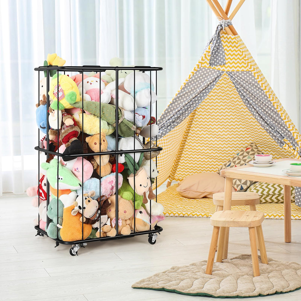 OYEAL multipurpose storage suitable for stuffed animals and exercise balls