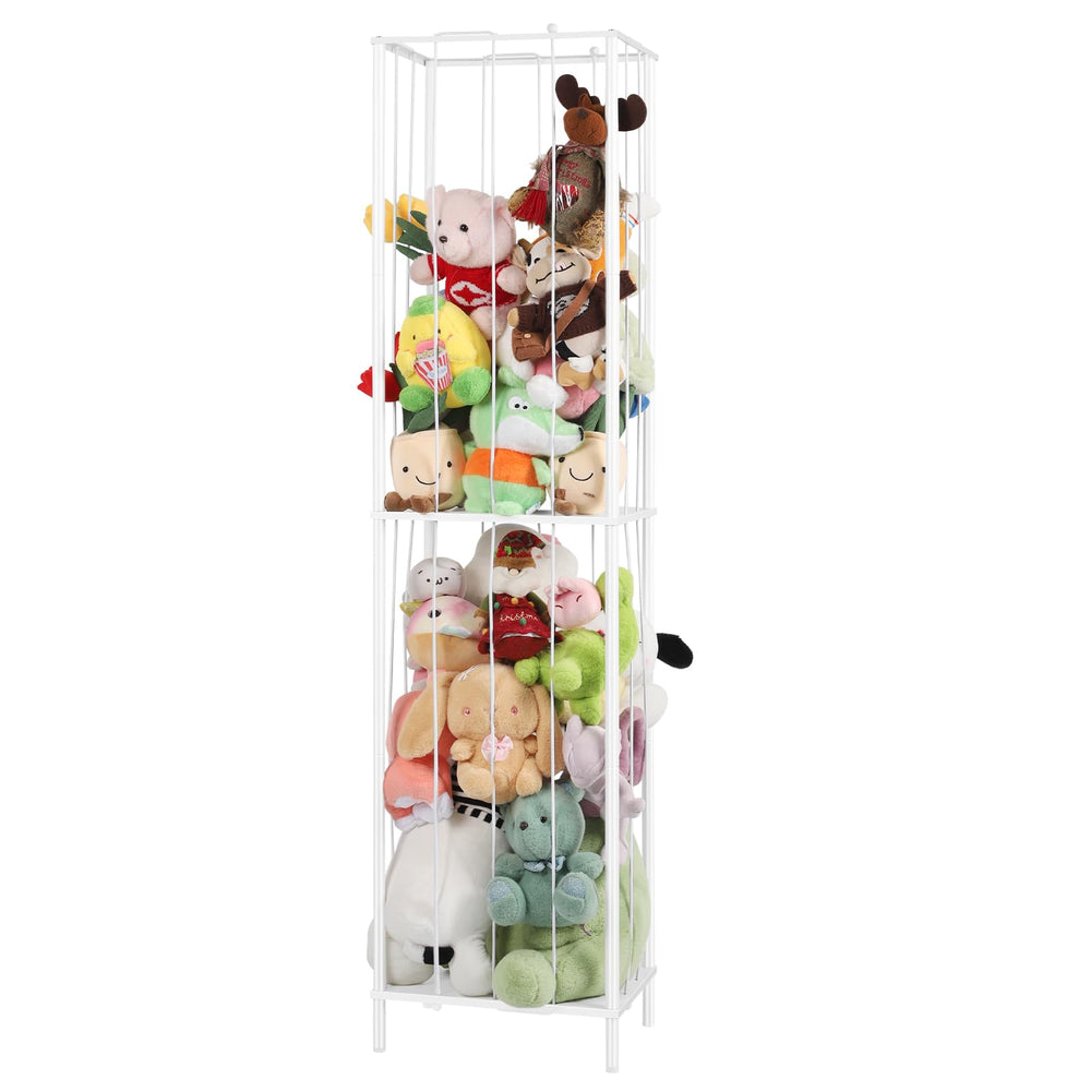 OYEAL stuffed animal storage holder assembly process captures quick, tool-free setup