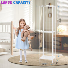 OYEAL stuffed animal storage holder side view demonstrates compact footprint for small spaces