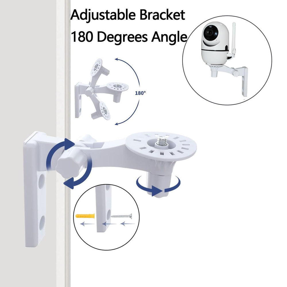 OYOCAM wall mount demonstrating 180-degree viewing angle
