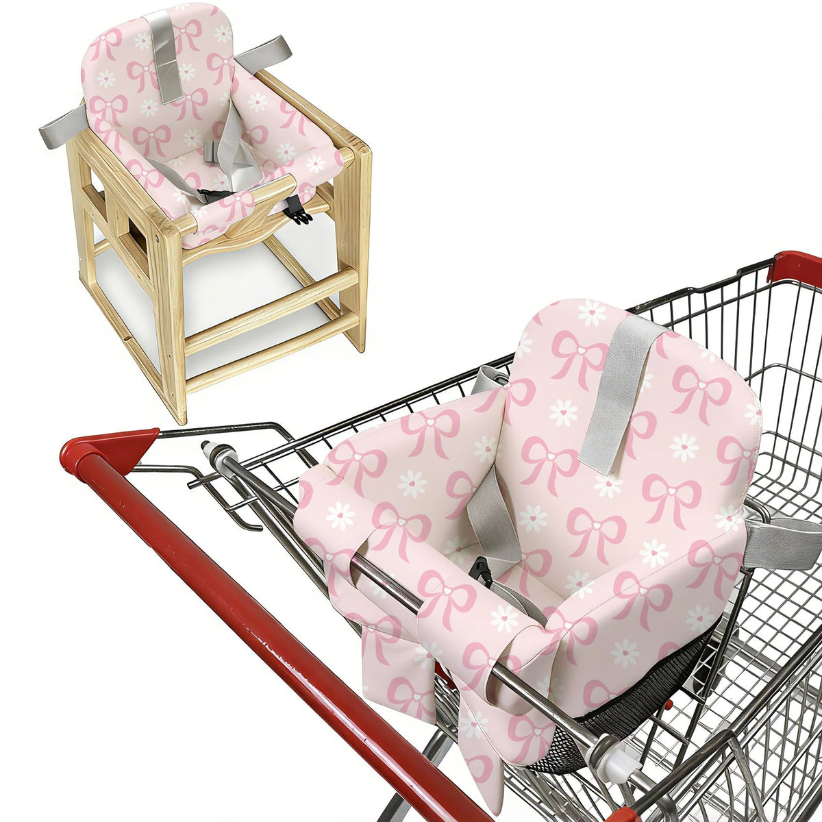 Ozrvyndarel padded-comfort-cart-cover offers plush support and cleanliness on public carts.