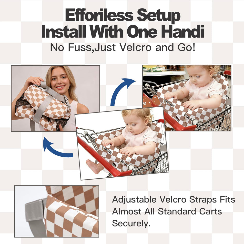 OZRVYNDAREL safety harness secures infants for worry-free shopping.