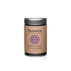 PAAVANI Women's Blend tea canister with loose herbs for gentle balance