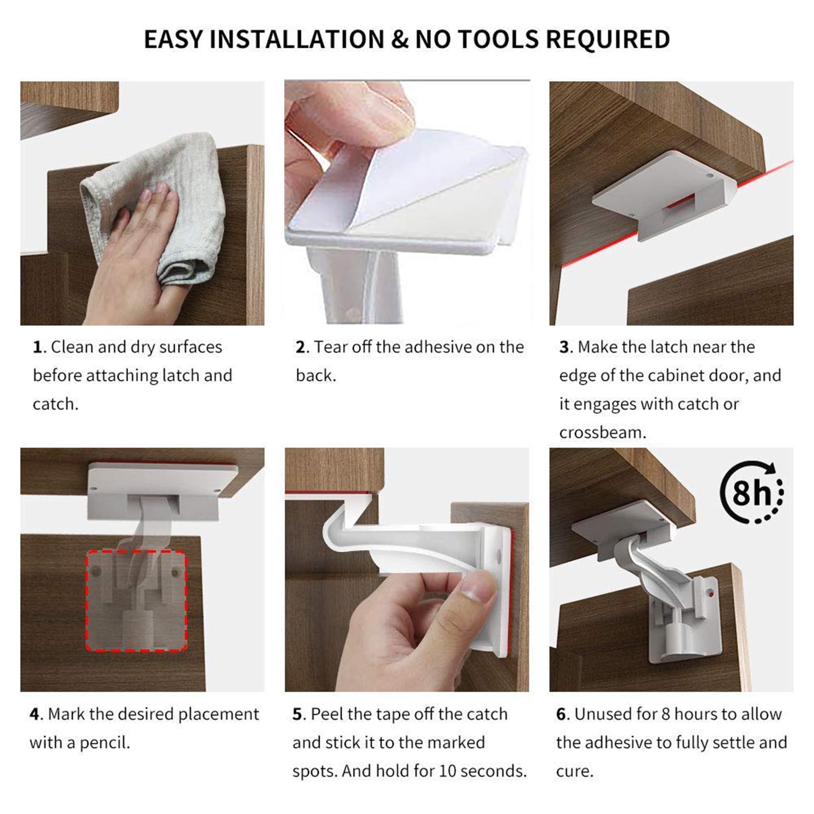 Pabesim 4-pack kit with locks and instructions for multiple storage areas.