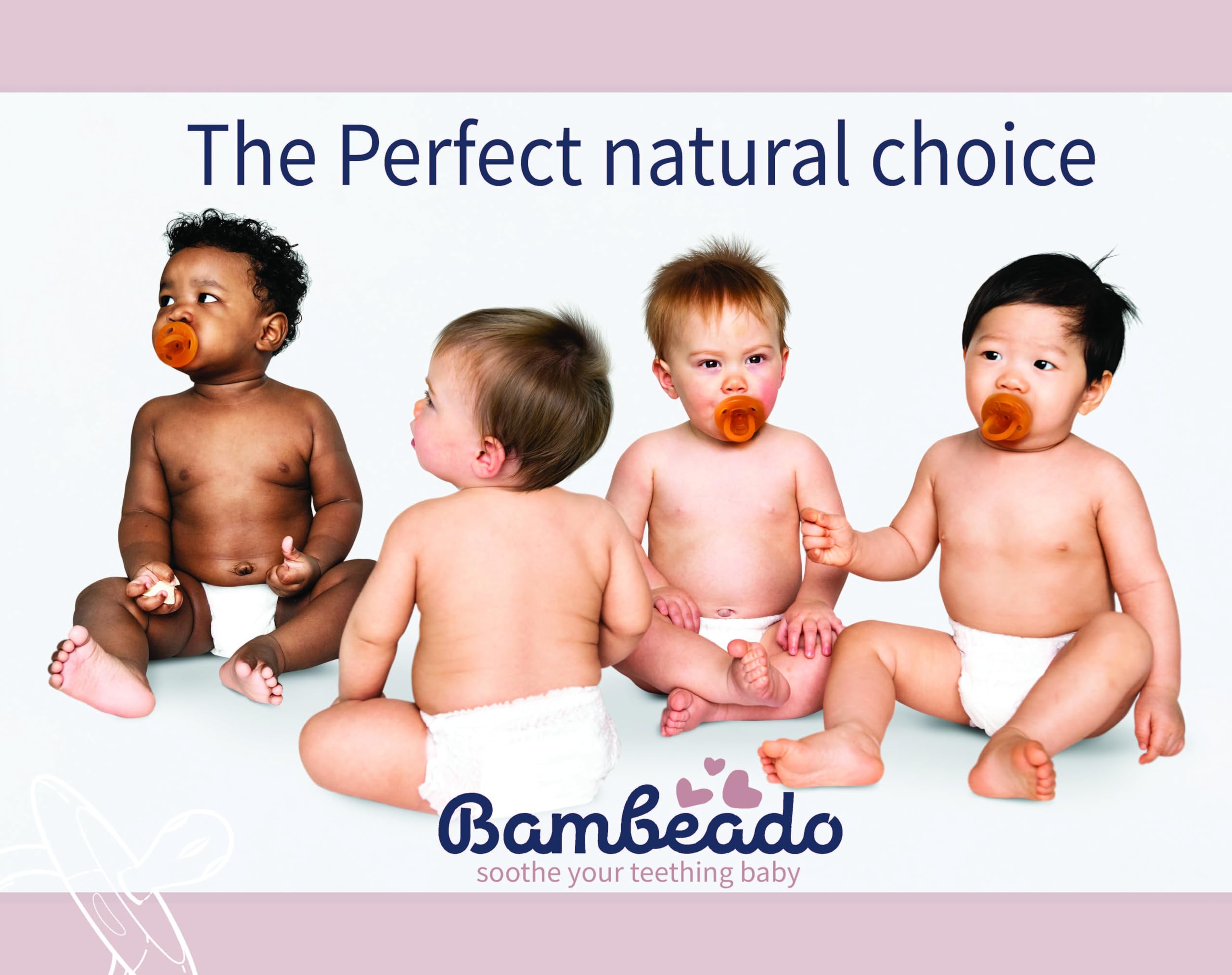 PaciBamber soft nipple detail emphasizes natural rubber comfort for gums.