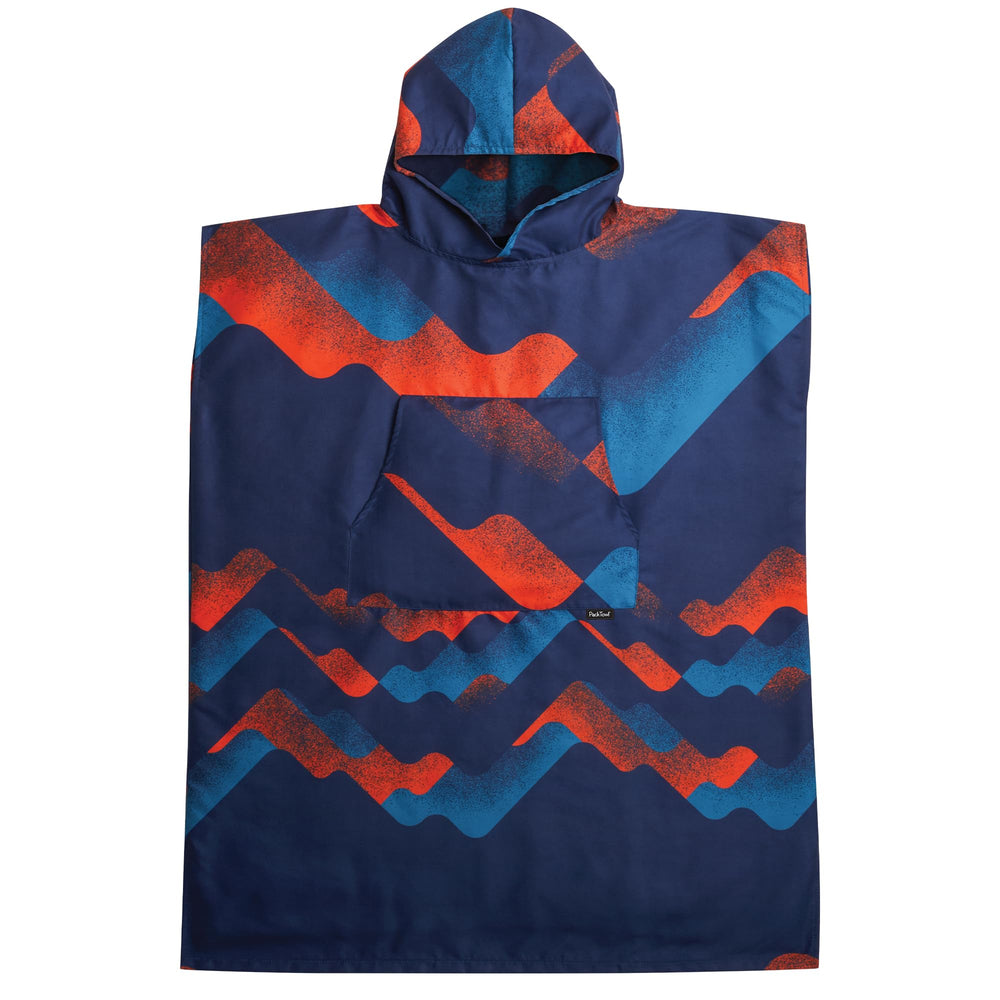 PackTowl changing poncho on the beach offers private changing space after swimming