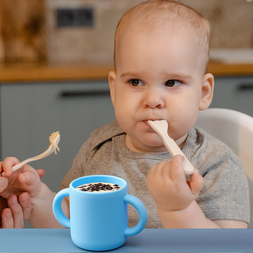 Paeyaer soft edges infant cup protects delicate teeth during sips