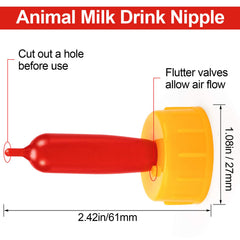 PAGOW nipple for goats soft-tip closeup highlights a gentle silicone tip for comfortable feeding.