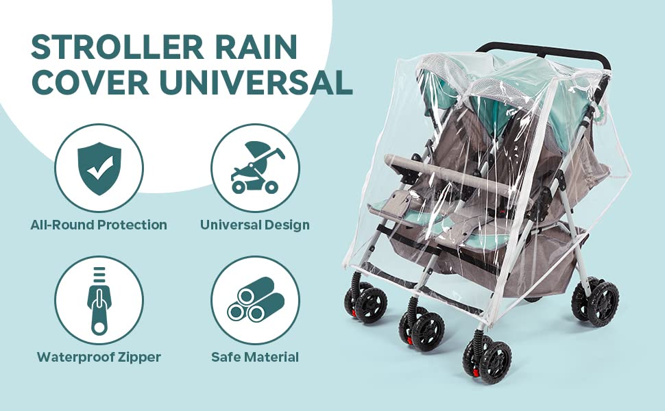 PAHTTO PVC safe durable material for outdoor stroller use