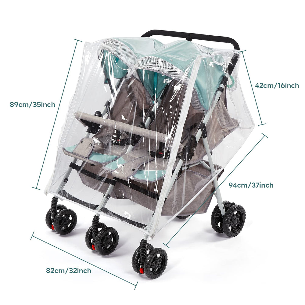 PAHTTO rain cover vent holes promote airflow for baby comfort