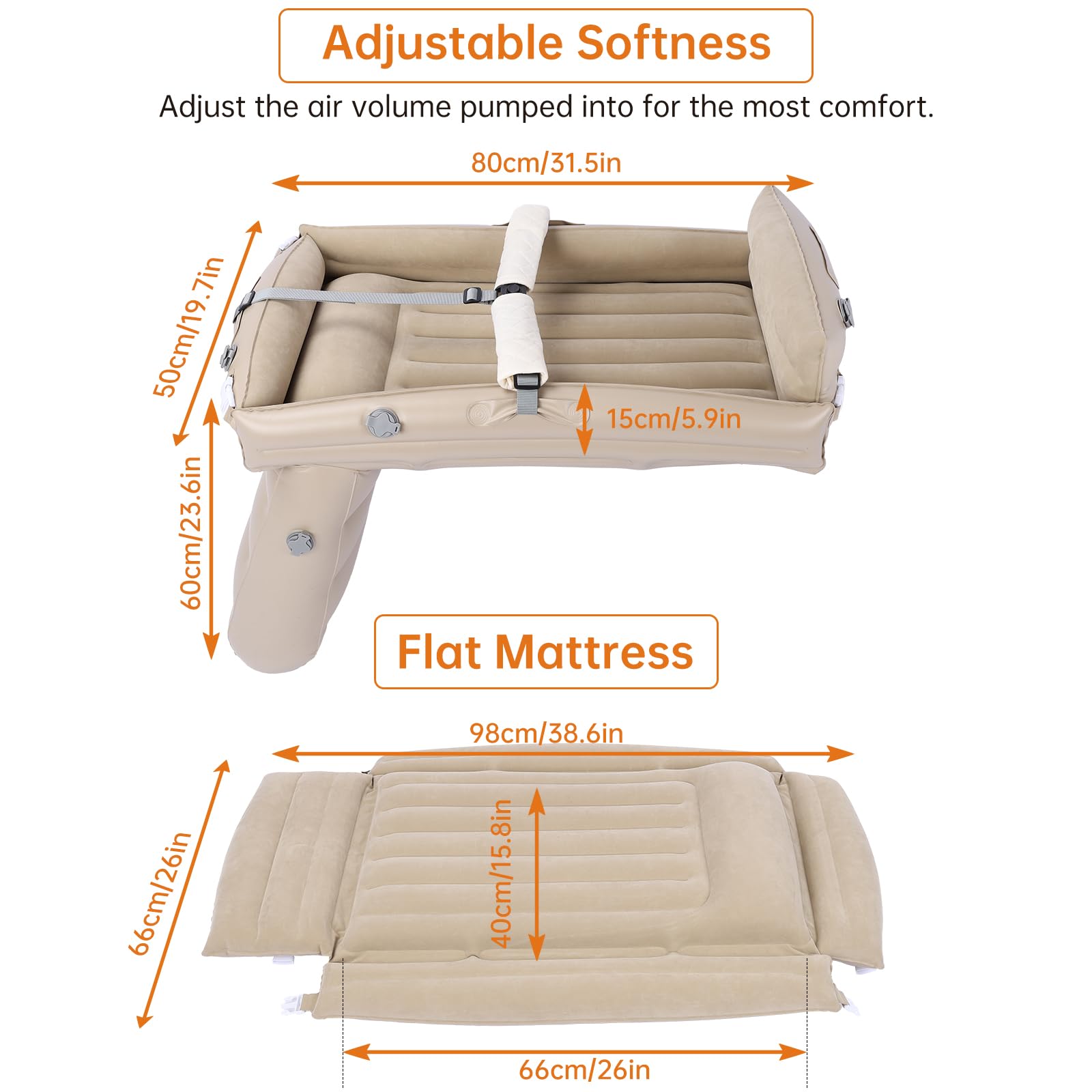PAHTTO seat belt covers soften belt contact for extra comfort.