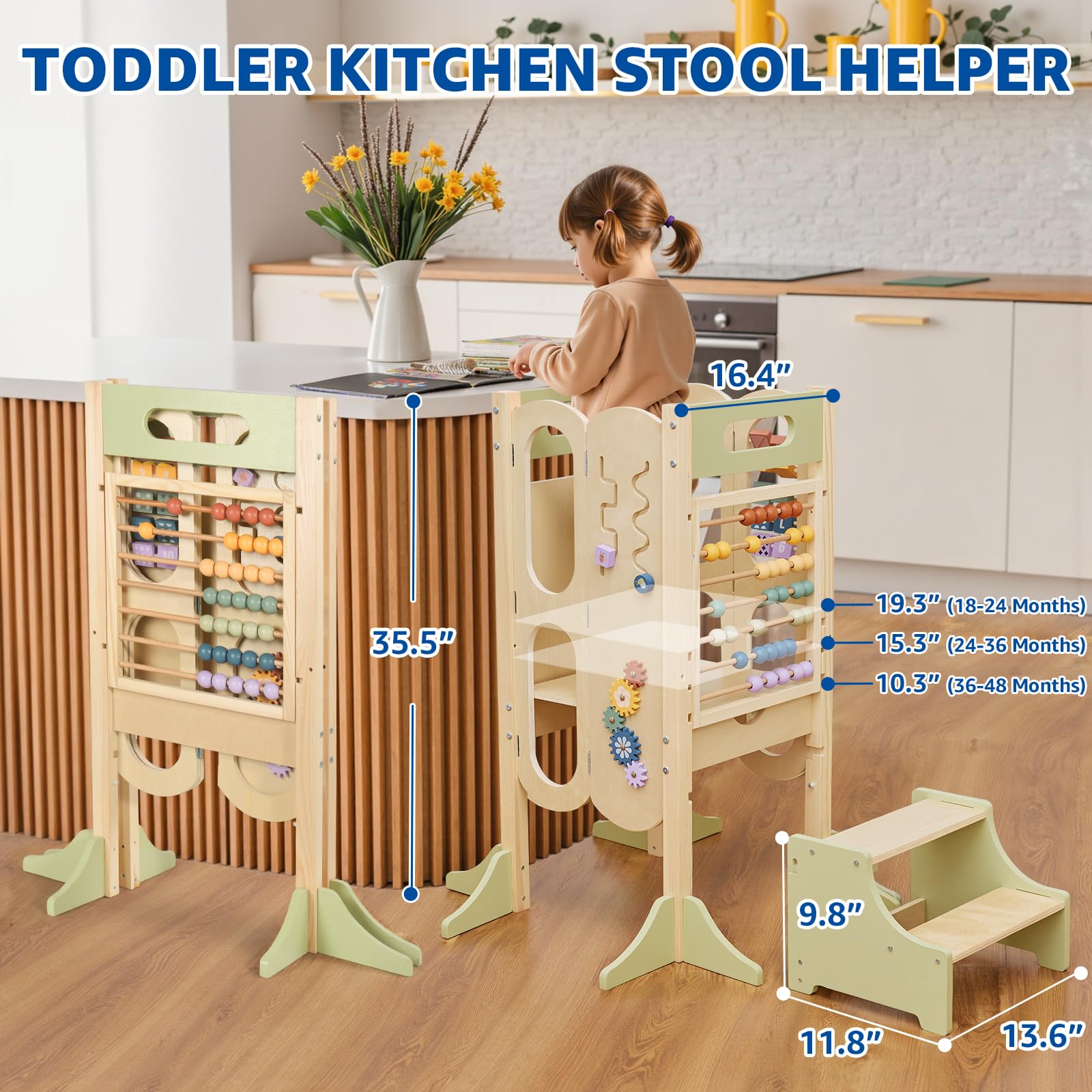 Paisure toddler tower montessori activities engaging counting and fine motor skills.