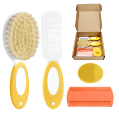 PAKENYESHA baby hair brush with soft bristles for gentle scalp care.