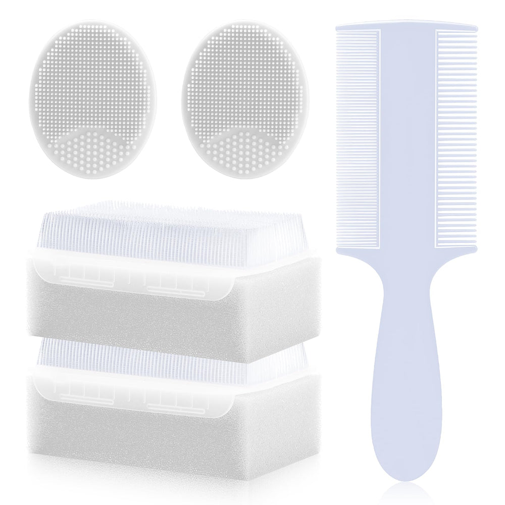 PAKENYESHA cradle cap brush set with soft bristle brushes for gentle scalp care