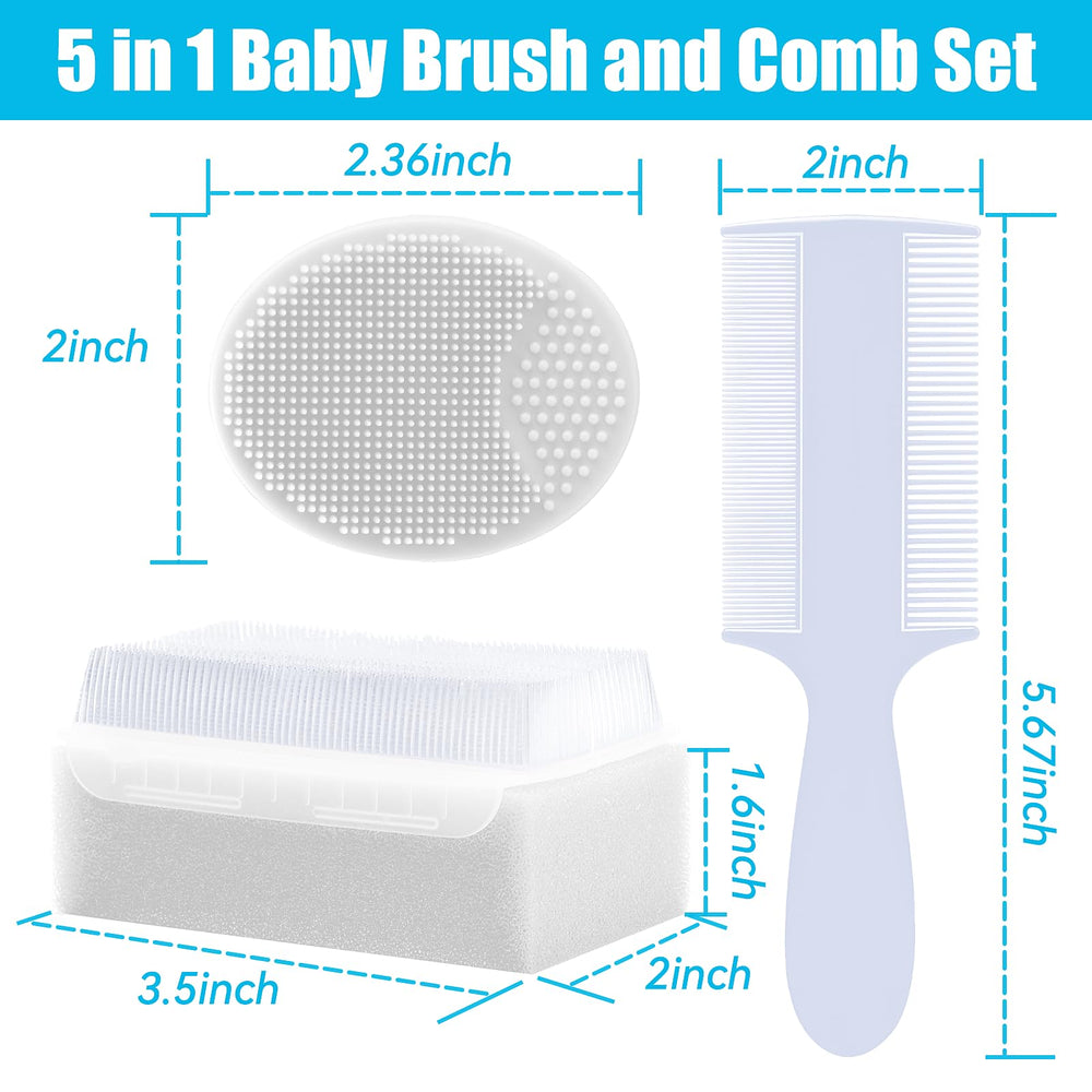 PAKENYESHA sponge brush for thorough but gentle cradle cap cleaning