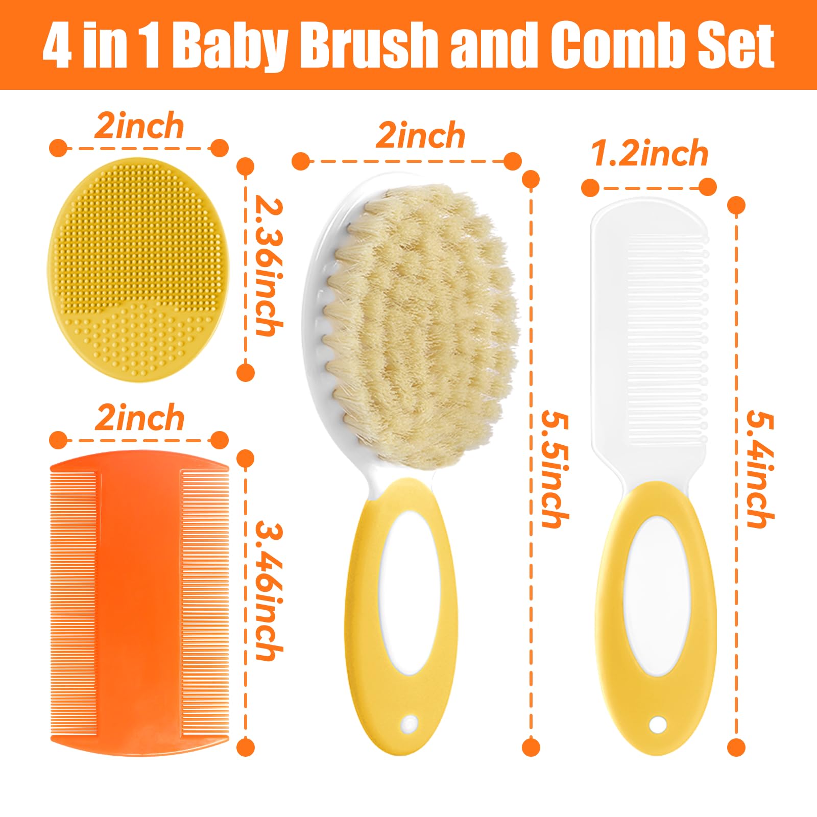 PAKENYESHA round-teeth comb for painless detangling on delicate hair.