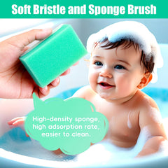 PAKENYESHA silicone cradle cap brush safely lifts flakes while massaging the scalp