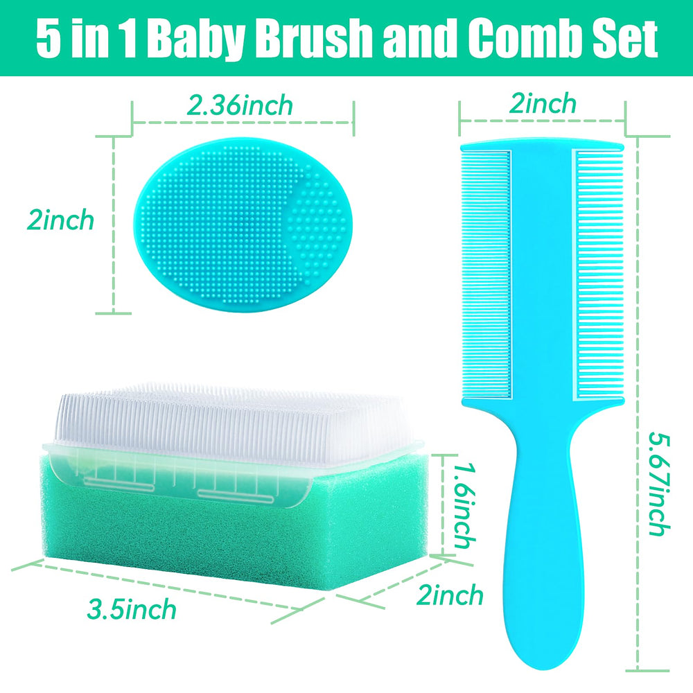 PAKENYESHA soft-bristle baby brush for soothing bath-time grooming.