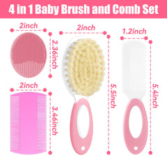 Pakenyesha soft-bristles brush closeup on delicate baby hair