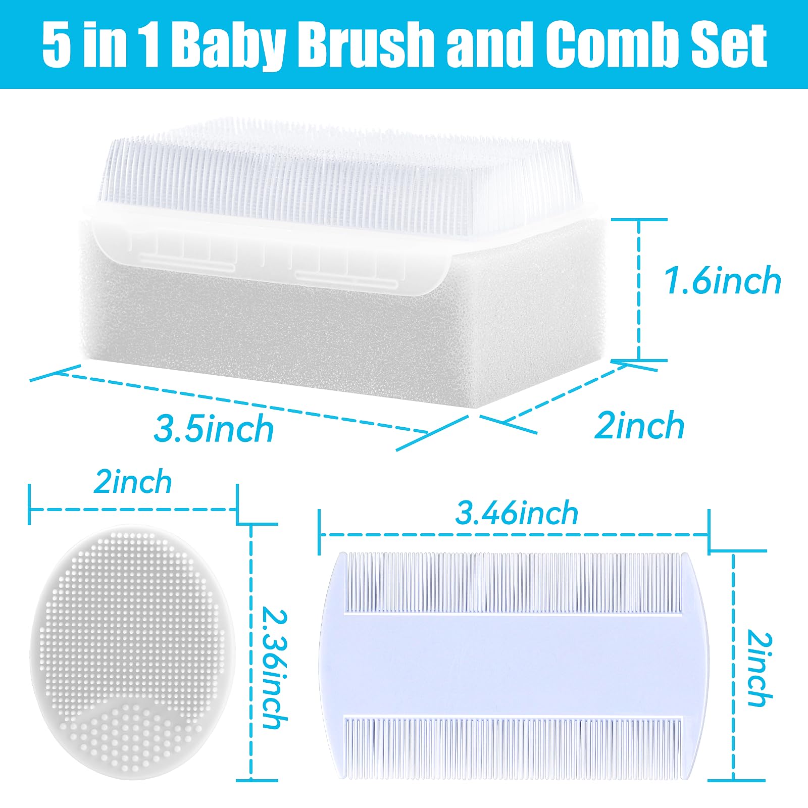 PAKENYESHA sponge brush provides thorough cleaning with a soft, comfortable texture.