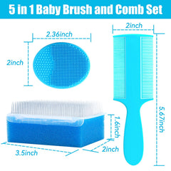 Pakenyesha sponge brush for thorough cradle cap cleaning