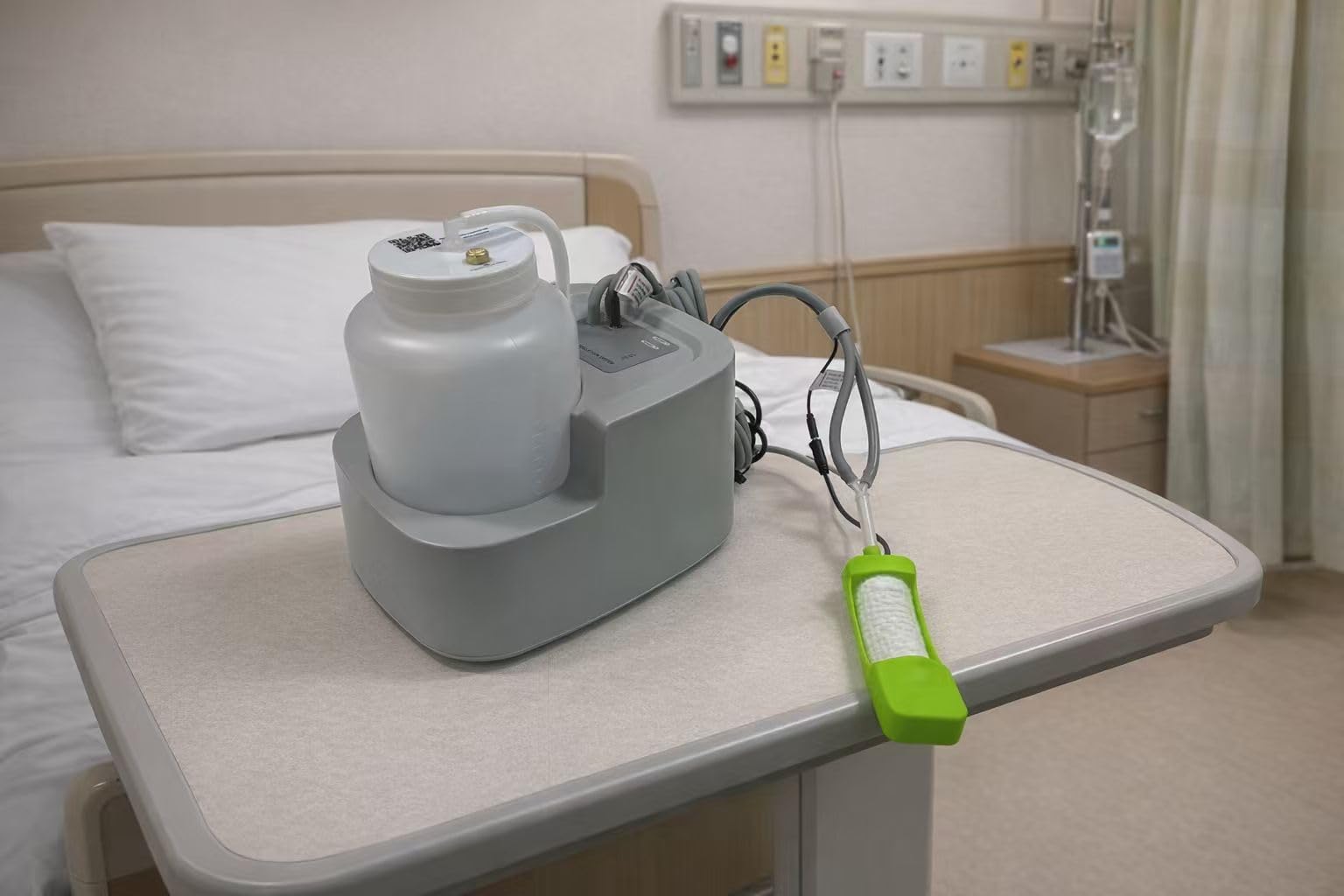 Pakerler hygienic tubing and external catheter system aids convenient disposal.